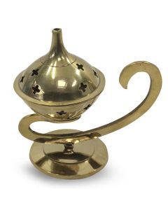 Messing Wierookhouder met Handvat (10cm)