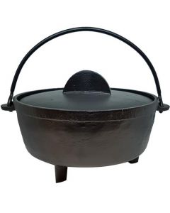 17cm Flat Cast Iron Cauldron