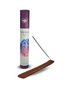 Chakra Balance wierook met wierookbrander in koker