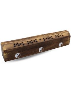 Green Tree Houten Doos met Ying and Yang Symbool Wierookhouder 30cm