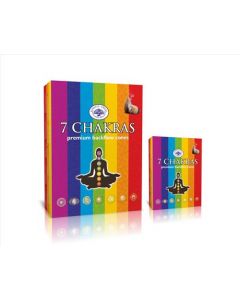 Green Tree 7 Chakras Backflow Incense Cones (set of 12)