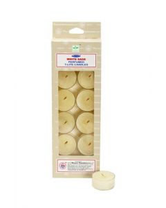 Satya Witte Salie Theelichten 14 GMS x 12 stuks