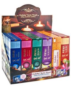 Goloka Organika Series Reiki Display Set - 72 Packs