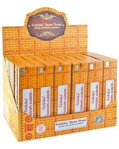 Goloka Nag Champa Display Set - 72 Packs