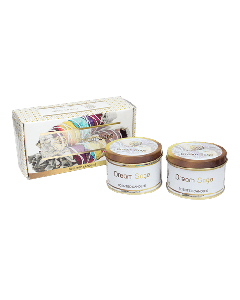Fleur de Vie Dream Sage geurkaarsen in blik set van 2