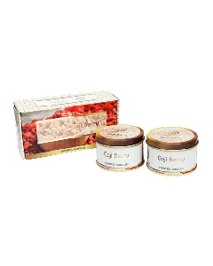 Fleur de Vie  Goji Berry geurkaarsen in blik set van 2