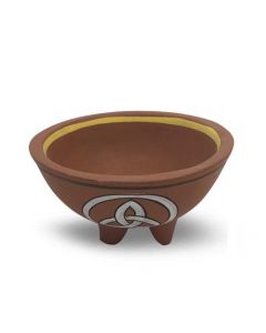 Witte Salie brander triquetra op pootjes