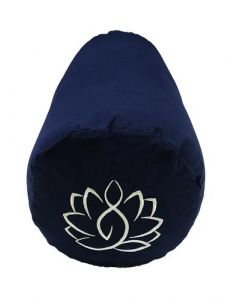 Yoga Bolster Katoenen Canvas - Lotus Navy Blauw