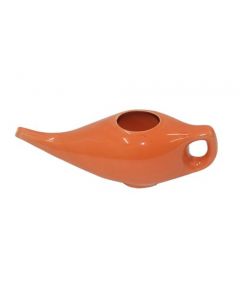 Ceramic Neti Pot Orange