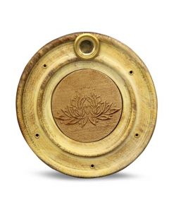 Houten wierookhouder Lotus 10 cm