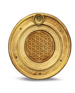 Houten wierook Bloem des Levens 10 cm