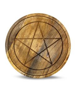 Crystal grid of Mango Wood Pentagram symbol