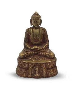Boeddha Rood Poeder Afwerking 18Cm