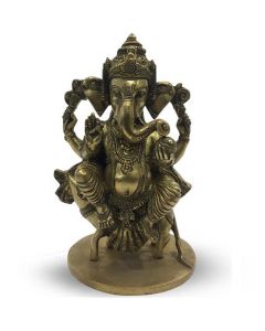Ganesh Zittend Op Rat 27Cm