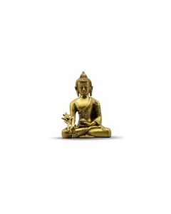 Buddha Sitting - Brown Gold Finish 8"