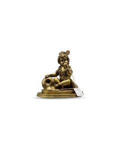 Krishna Sitting W/ Pot 8" Ht.