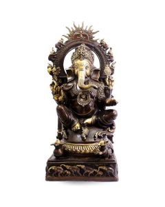 Ganesh Sitting W/ Sun & Elephant  Ring