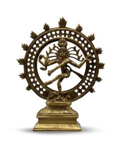 Natraj Dancing Double Ring (Brown Gold Finish) 9"