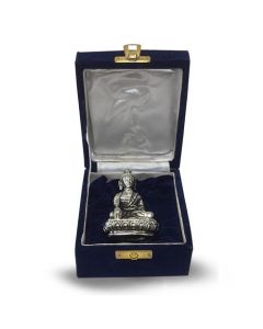 Boeddha In Geschenkdoos Zilver