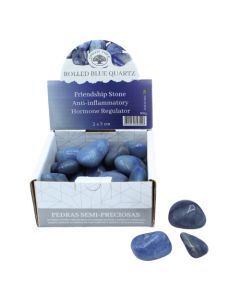 Blue Quartz Tumbled Display 500g