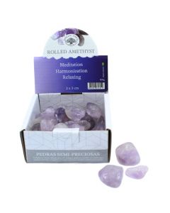Amethyst tumbled stone display 500g