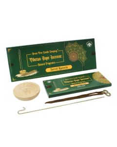 Green Tree Sacred Ayurveda rope incense with holder