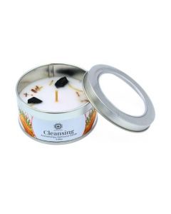 Green Tree Gemstone Candle Cleansing Sandalwood 70g