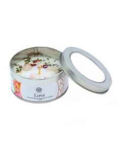 Green Tree Gemstone Candle Love Rose 70g