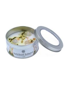 Green Tree Gemstone Candle Spiritual Balance Jasmine 70g