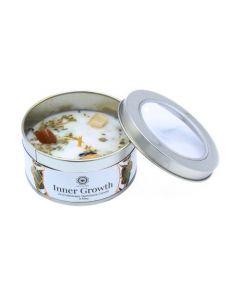 Green Tree Gemstone Candle Inner Growth Mint 70g