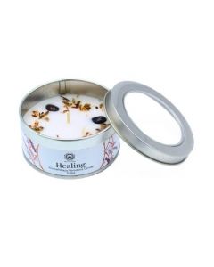 Green Tree Gemstone Candle Healing Lavender 70g
