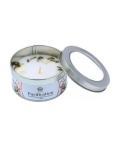 Green Tree Gemstone Candle Purification White Sage 70g