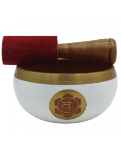 Sacral Chakra white singing bowl 10 cm