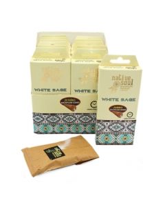 Native Soul Jumbo Backflow Cones White Sage