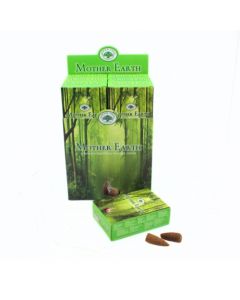 Green Tree Mother Earth Backflow Incense Cones (set of 12)