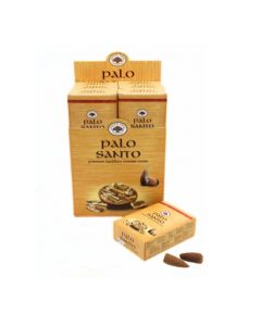 Green Tree Palo Santo Backflow Incense Cones (set of 12)