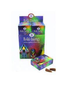 Green Tree Reiki Energy Backflow Incense Cones (set of 12)