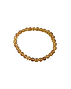 Light Amber bracelet 6mm - Russia