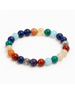 7 Chakra Premium Mix Bracelet 8 mm - Worldwide