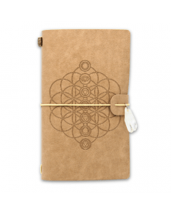Esoteric crystal diary flower of life 20x10cm