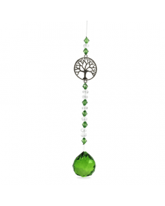 Suncatcher Hanging Green Beads Tree of Life