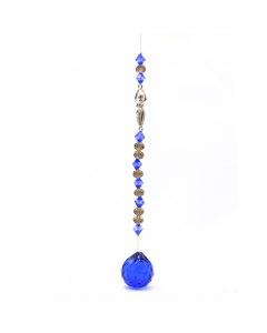 Suncatcher Hanging Blue Beads Goddess