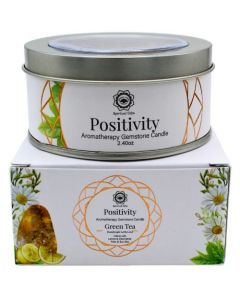 Green Tree Gemstone Candle Positivity Green Tea 70g