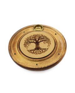 Wooden Incense Burner Tree of Life 10 cm