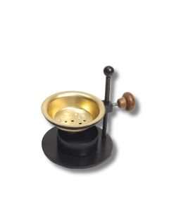 Iron Height Adjustable Incense Burner Black 9x7.5 cm