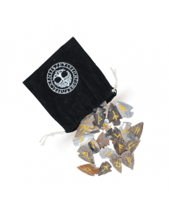 Arrowheads Runes Viking with Bag 25 pcs