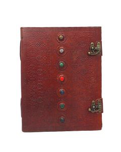 Leather Journal 7 Chakras 25x33cm