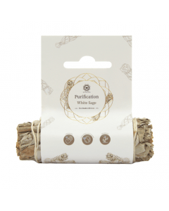 Purification White Sage Smudge Stick 15 cm with Label