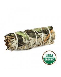 White Sage & Peppermint Smudge Stick 10cm