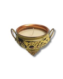 Iron Soy Wax Cauldron Candle Triple Moon